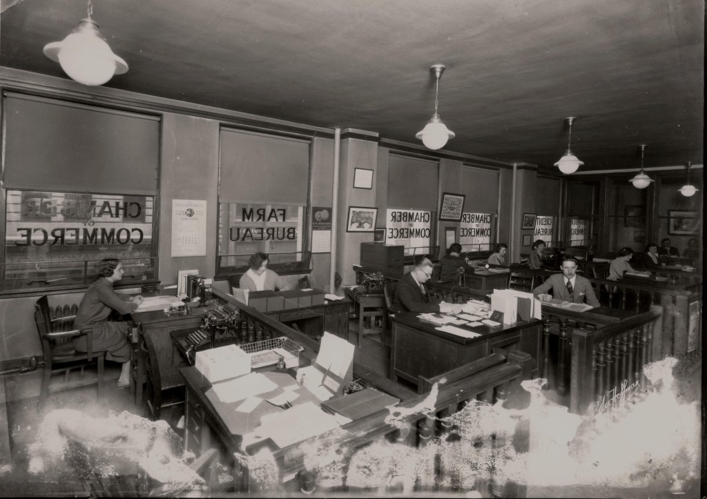 1926: Greater Wilkes-Barre Chamber Offices on Market Street in the Citizens Bank Building